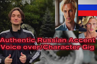 voice over with a russian accent