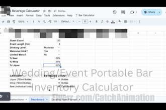 google sheets, excel planner, project cost estimator, calculator, boq, dashboard