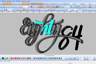 digitize 3d puff embroidery logo for hats and caps