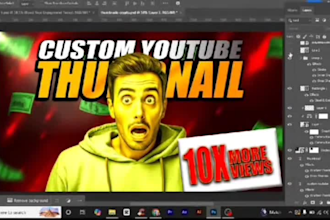 design  professional thumbnails and banners for your channel for youtube videos