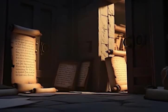 do ai bible story, 3d pixar style ai animation, christian video for kids