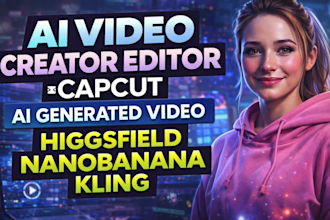 ai video creator editor capcut ai generated video higgsfield nanobanana kling