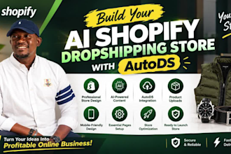 build an ai shopify store with autods