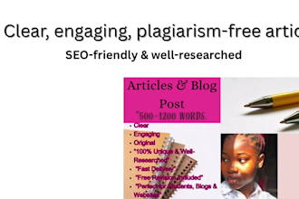 write engaging blog post and website content