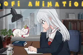create lofi animation animated gif anime background lofi loop animation