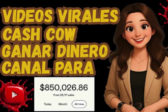 creare  youtube automacion, videoscash cow viral es y canal faceless