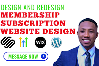 design squarespace membership and subscription website build squarespace website
