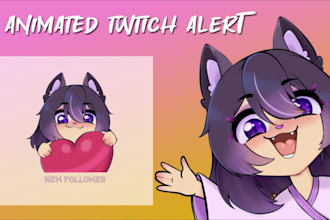 draw and animate twitch alerts