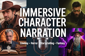 create cinematic wizard fantasy voice over for magical stories games
