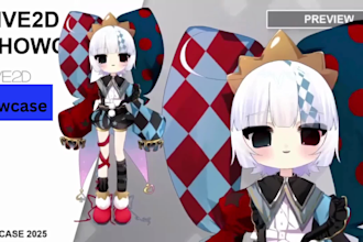design and rigging your vtuber model live2d in anime