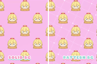 animate ych chibi wallpaper pattern seamless loop