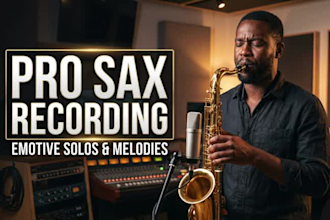record professionally saxophone with emotive solos for you