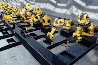 design industrial equipment animation and factory machine product demo animation