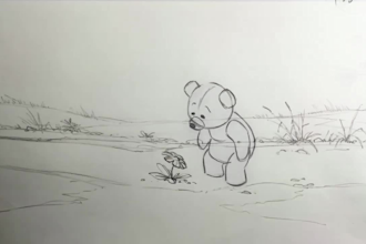 traditional 2d animation, flipbook design, hand drawn