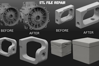 do 3d modeling, 3d design and 3d printing models