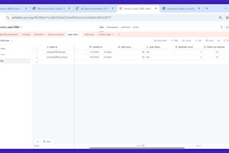build make com automation for lead management and CRM workflows