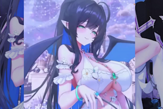 design high quality and rig nsfw vtuber live2d model vtuber model commission