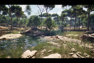 create immersive realistic, stylized 3d game environment and level design in ue5