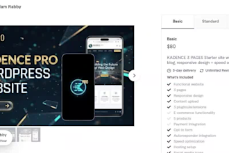 redesign wordpress website with kadence, kadence blocks, kadence pro