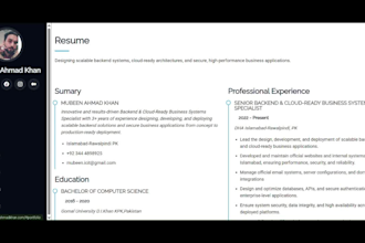 design a modern portfolio website, personal brand site