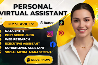 personal assistant executive real estate virtual assistant social media