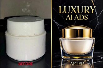 create cinematic luxury ai perfume and cosmetic video ads