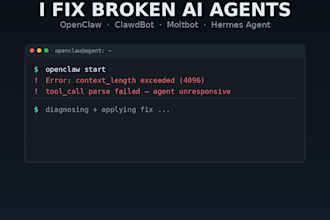 fix your broken openclaw, clawdbot or moltbot install or hermes ai agent
