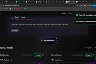 deliver a premium blockchain dapp with smart contracts