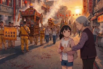 create japanese anime style looping animation