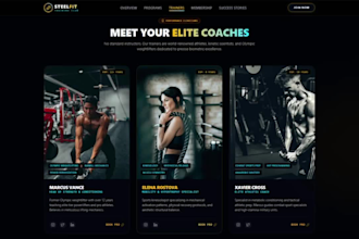 design a modern responsive business website or landing page