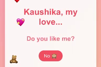 create a unique valentines proposal webpage