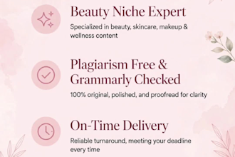 write SEO beauty blog and urdu english articles