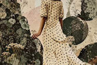 create avant garde editorial collage and campaign key art
