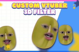 design a custom ar vtuber 3d avatar for streamers with streamfog