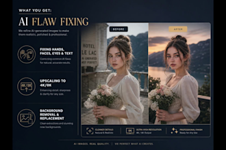 fix enhance and edit ai images with professional retouching and upscaling