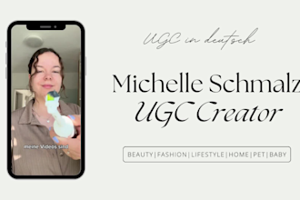 produce high quality ugc ads for your brand in german, deutsch