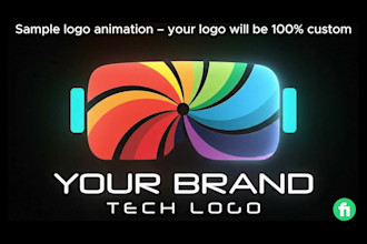 design a modern tech logo for startup, saas, and IT business