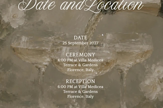 design a custom wedding website invitation with rsvp