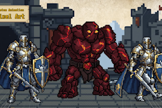 create professional animation pixel art  for you