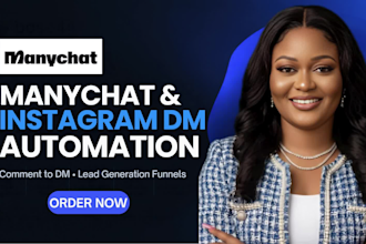 build manychat instagram dm automation and lead generation funnels