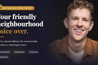 be your warm, australian male voice over artist