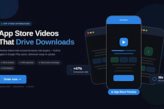 do app store preview , app demo video, listing  and app launch video