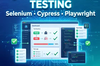 do QA automation testing using selenium, cypress, and playwright