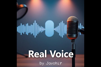 record a professional voice over in a real human voice