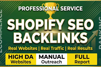 build powerful niche relevant backlinks to rank your shopify store on goo