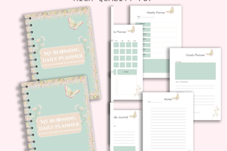 design printable and digital planner in canva