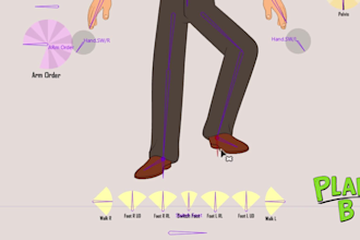 create a professional 2d character rig in moho for animation