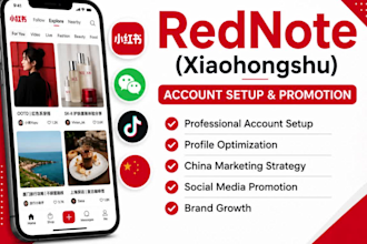 rednote promotion social media rednote account setup xiaohongshu promotion
