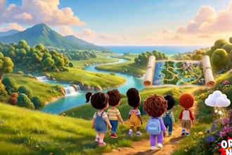 create kids animation video for nursery rhymes and stories