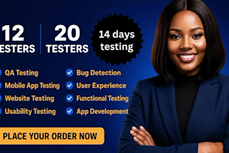 12 testers 20 testers web testers mobile app 12 testers google play 20 testers
